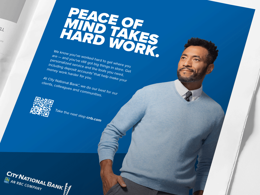 Modern Brochure: Peace of Mind Takes Hard Work